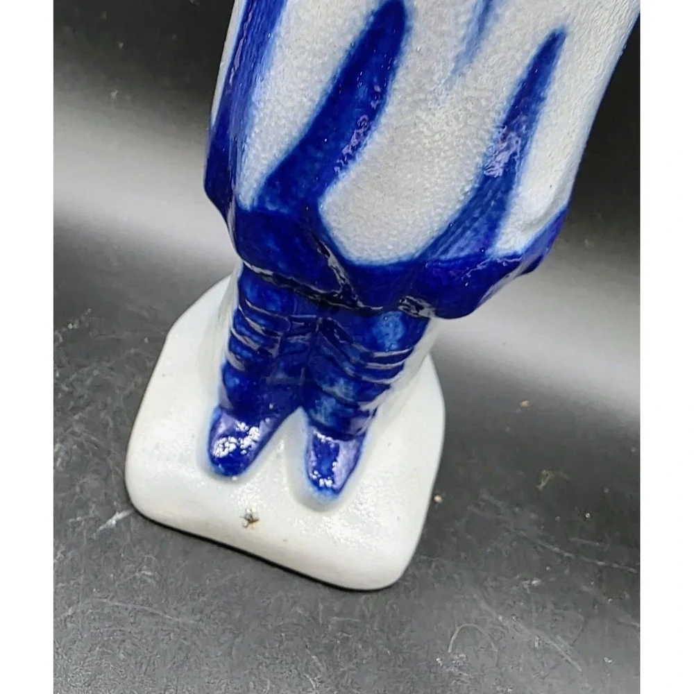Vintage Eldreth Pottery Salt Glaze Santa Claus Christmas Figurine 9.5